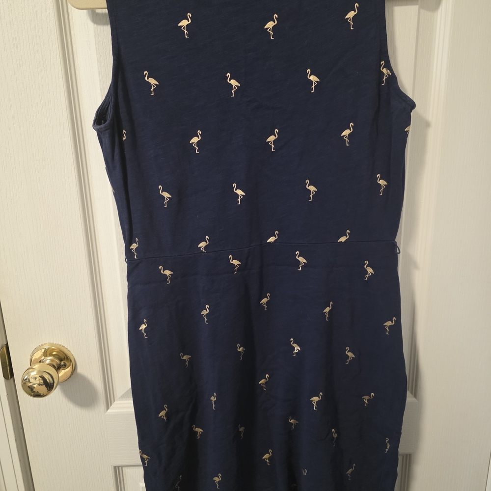Boden Navy Sleeveless Dress with Pattern - Picture 5 of 8